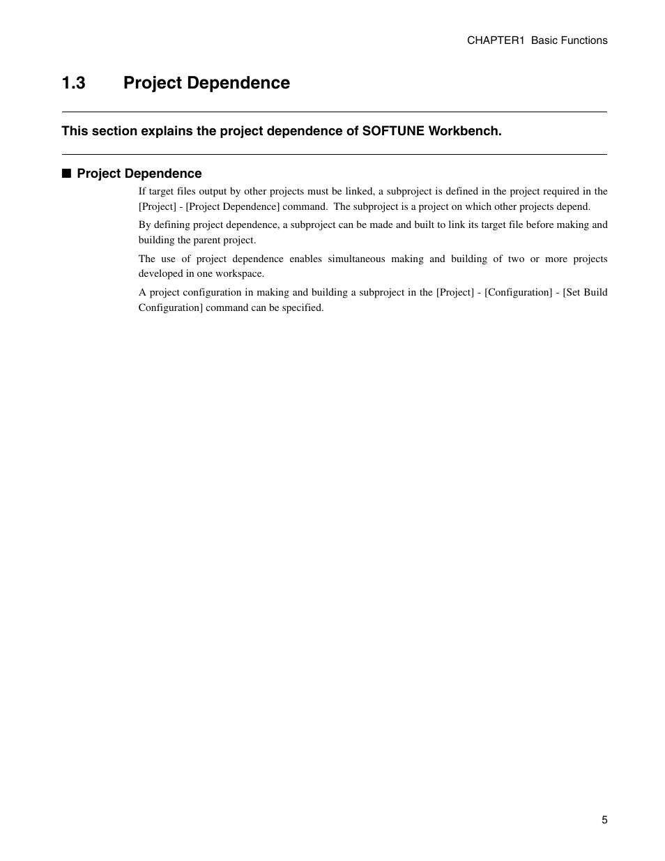 3 project dependence, Project dependence | FUJITSU CM71-00329-7E User Manual | Page 15 / 234