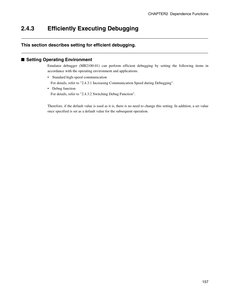 3 efficiently executing debugging, Efficiently executing debugging | FUJITSU CM71-00329-7E User Manual | Page 167 / 234