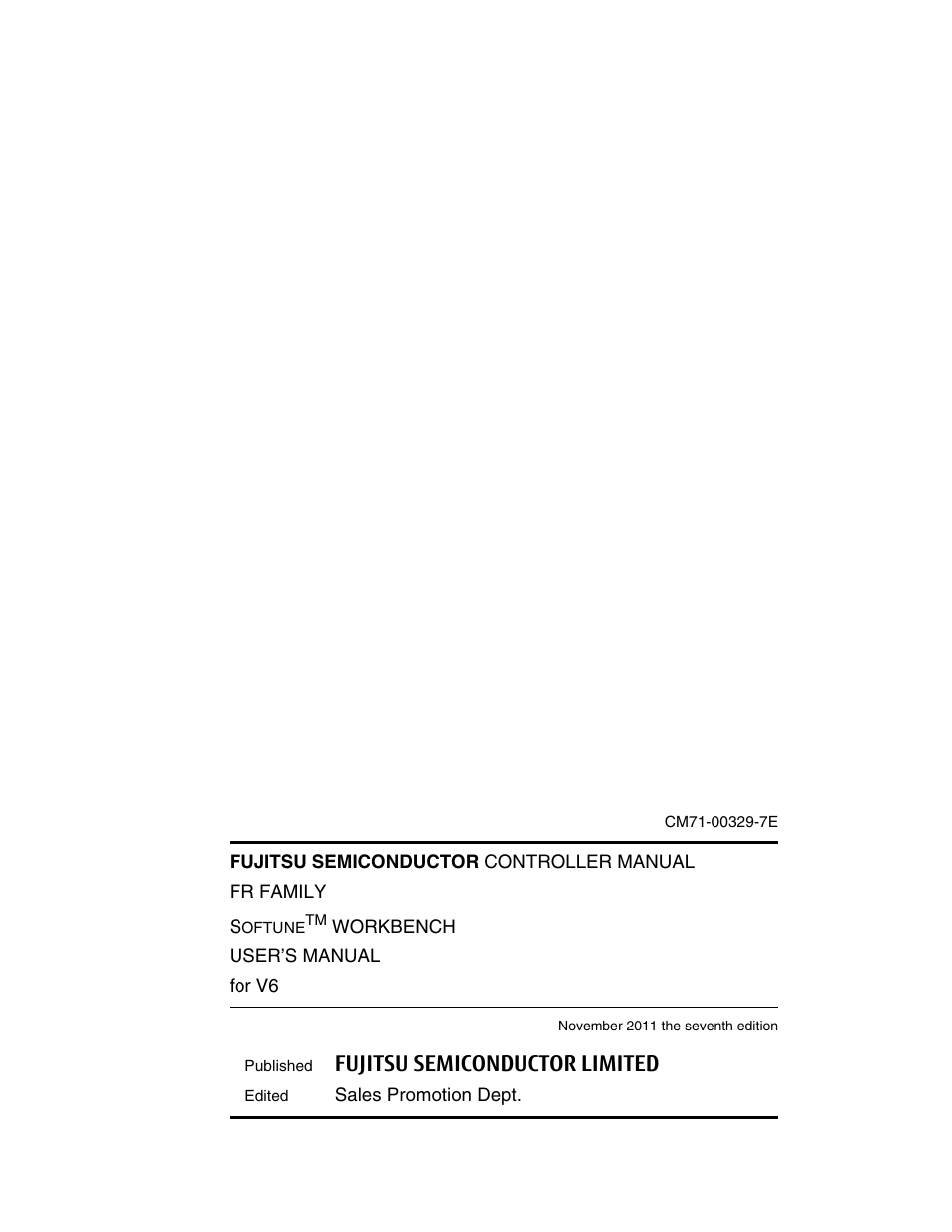 Fujitsu semiconductor limited | FUJITSU CM71-00329-7E User Manual | Page 233 / 234