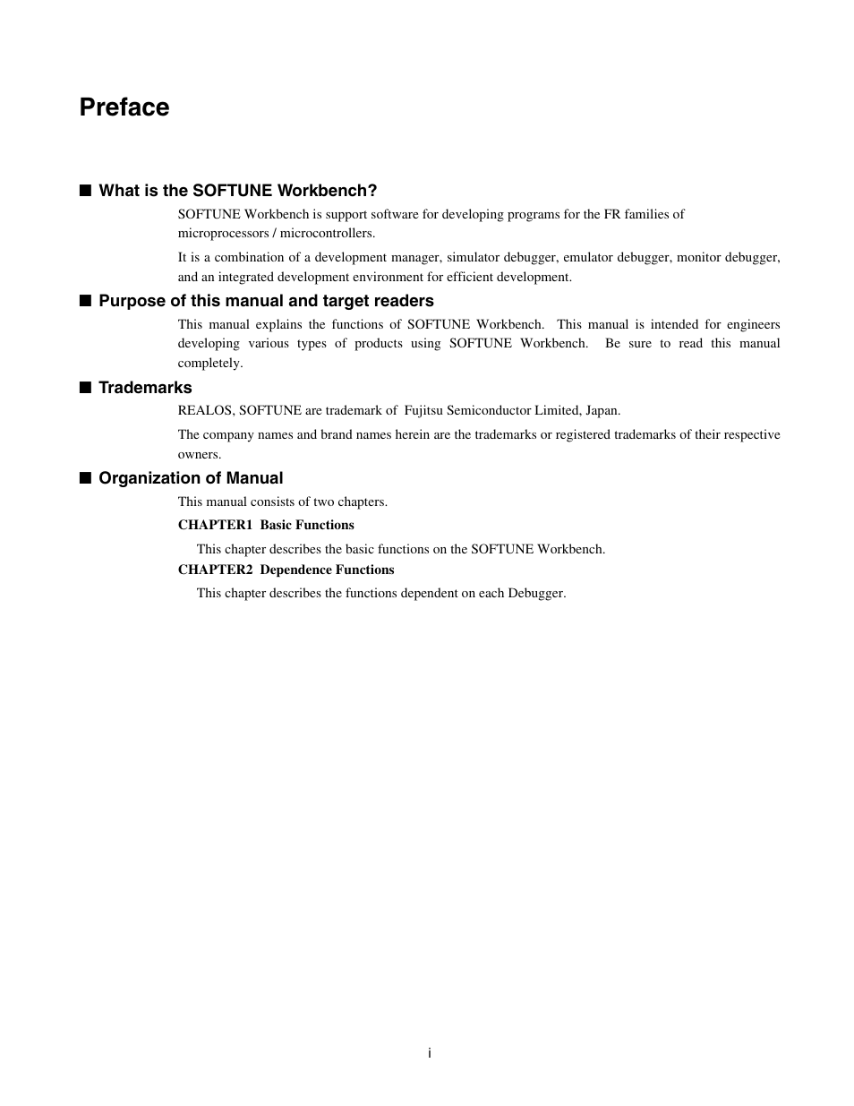 Preface | FUJITSU CM71-00329-7E User Manual | Page 5 / 234
