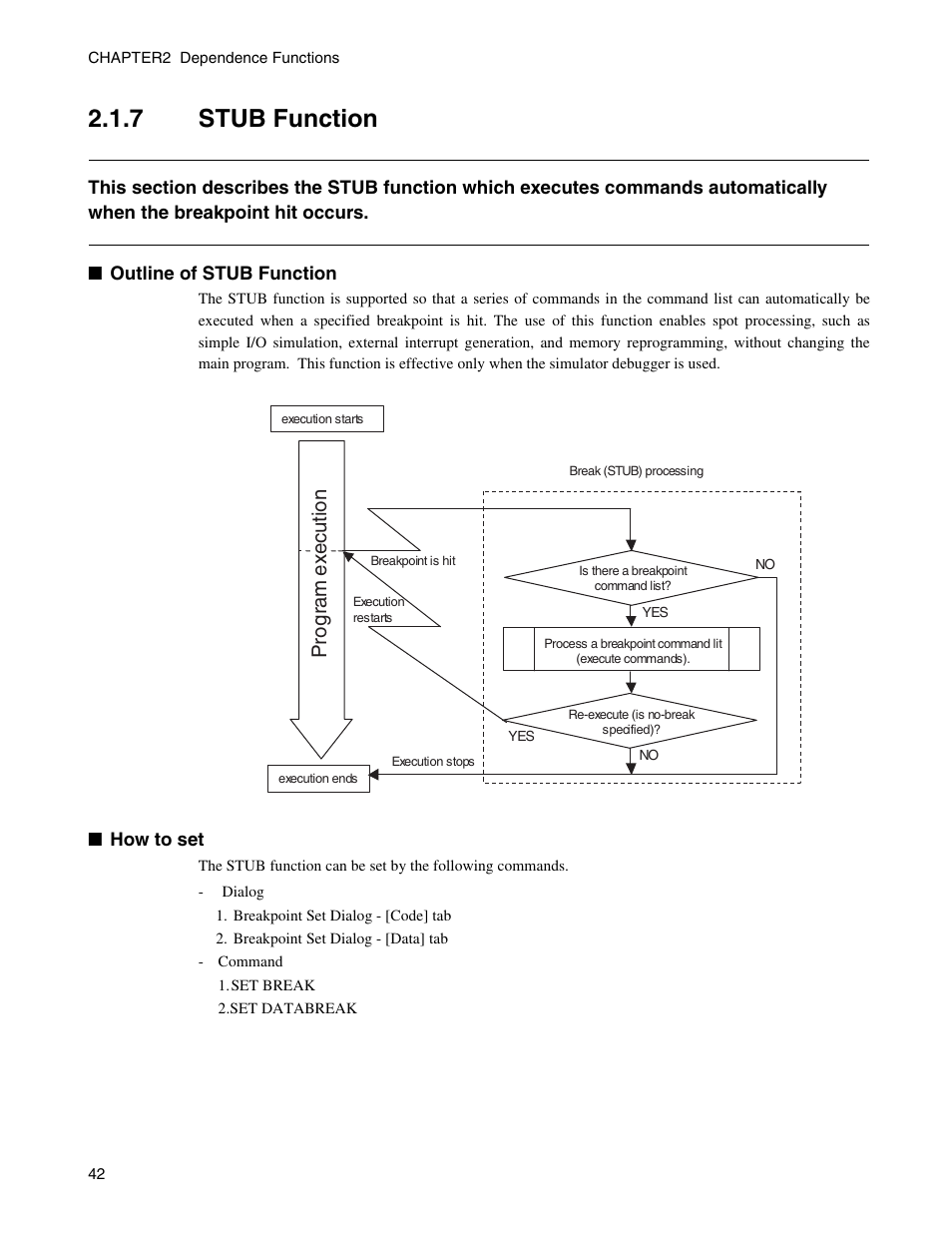 7 stub function, Stub function | FUJITSU CM71-00329-7E User Manual | Page 52 / 234