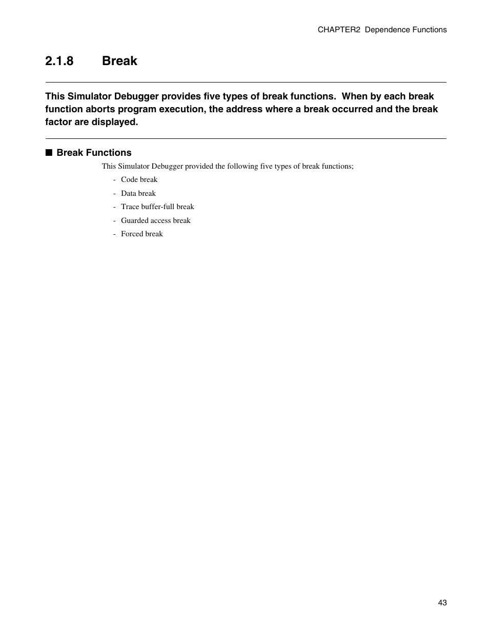 8 break, Break | FUJITSU CM71-00329-7E User Manual | Page 53 / 234