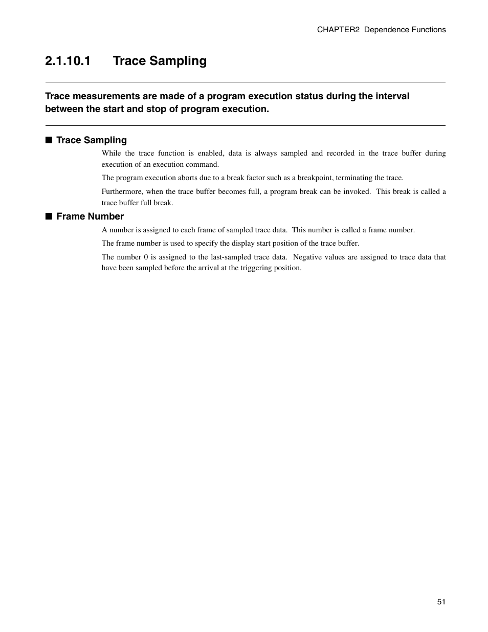 1 trace sampling | FUJITSU CM71-00329-7E User Manual | Page 61 / 234