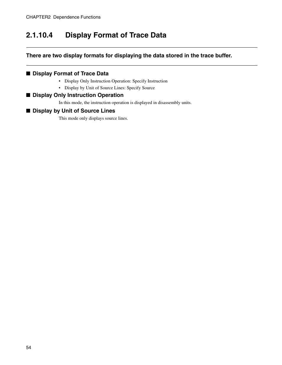 4 display format of trace data | FUJITSU CM71-00329-7E User Manual | Page 64 / 234