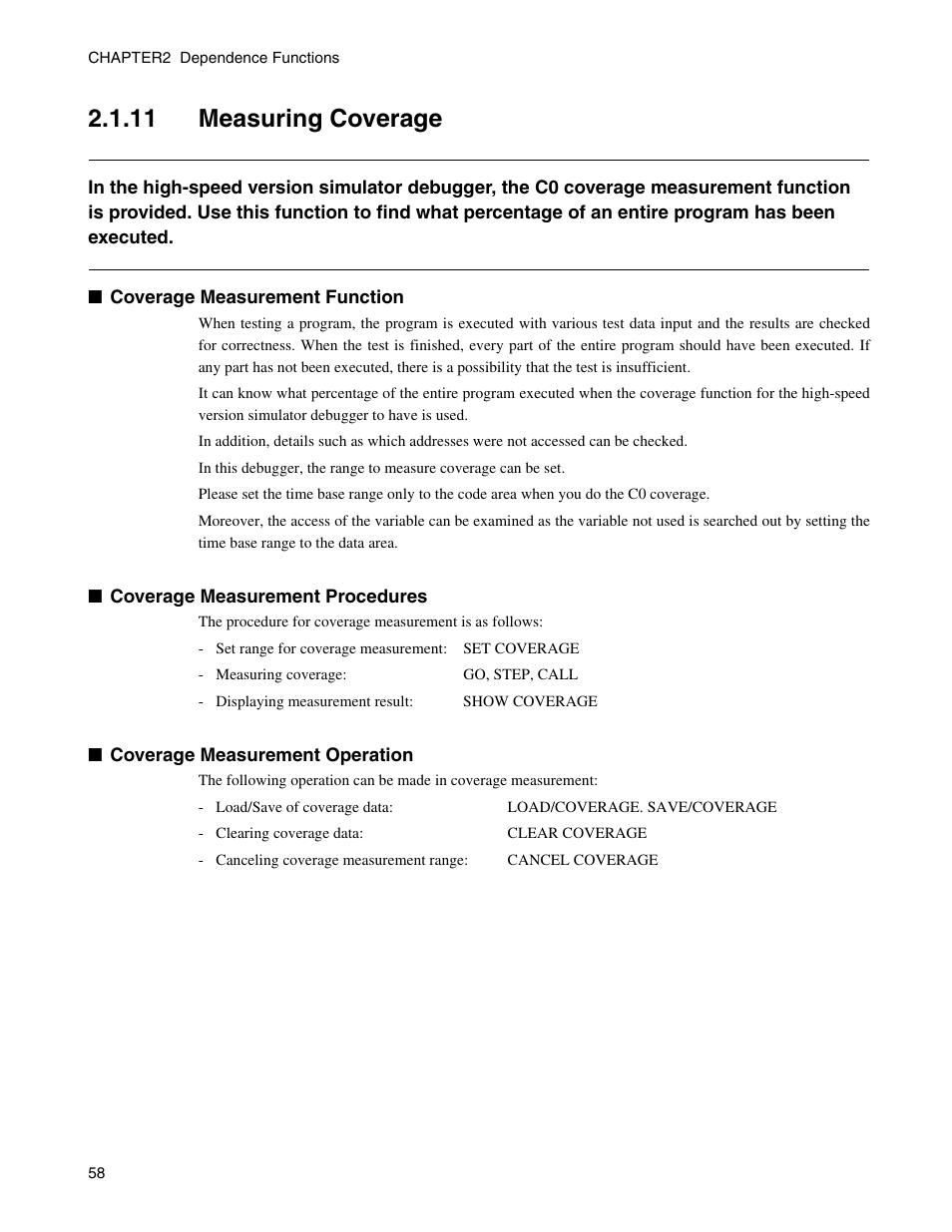 11 measuring coverage, Measuring coverage | FUJITSU CM71-00329-7E User Manual | Page 68 / 234