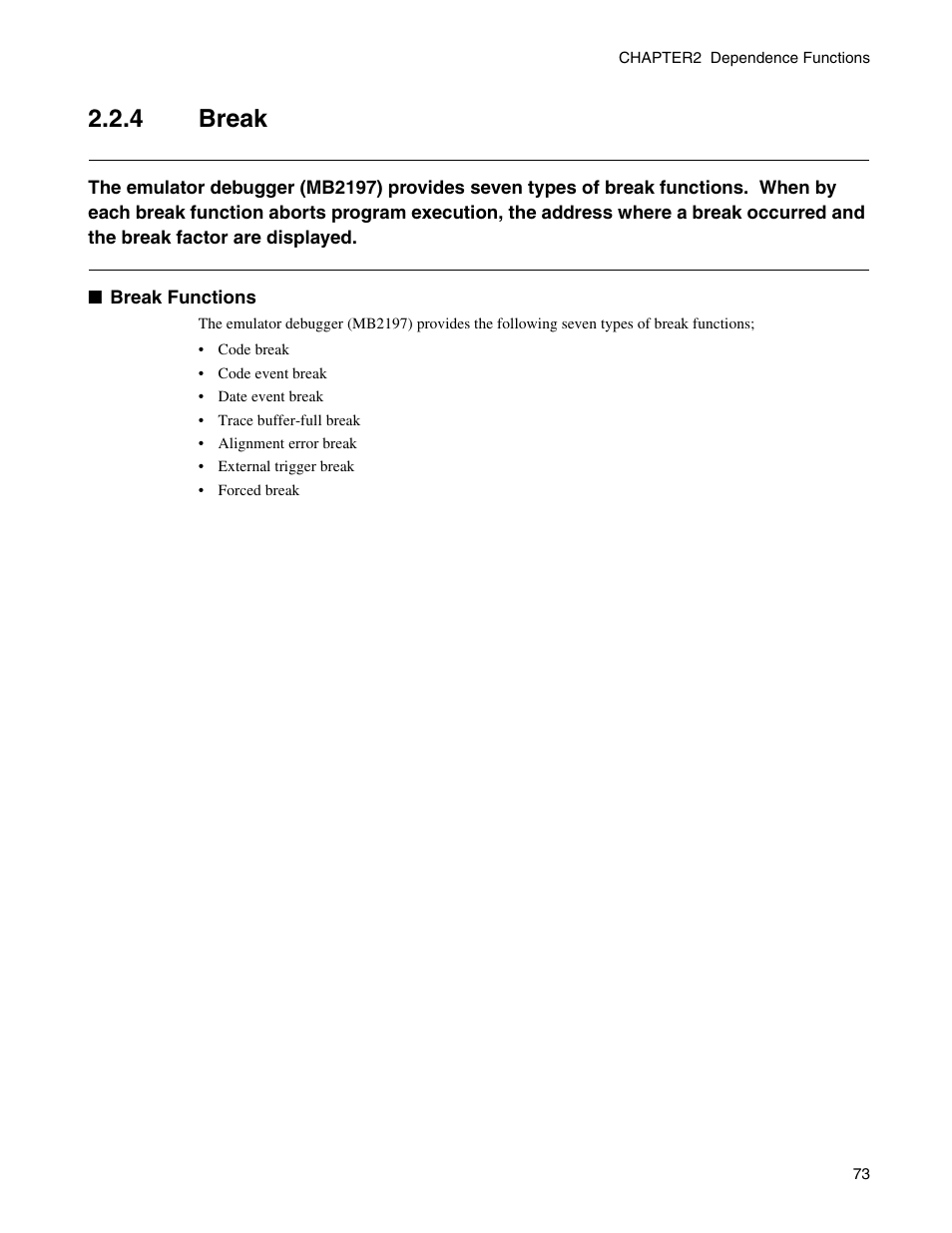 4 break, Break | FUJITSU CM71-00329-7E User Manual | Page 83 / 234