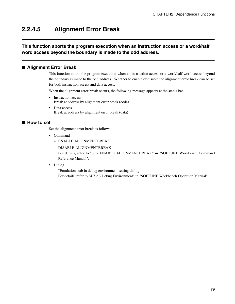 5 alignment error break, Alignment error break | FUJITSU CM71-00329-7E User Manual | Page 89 / 234