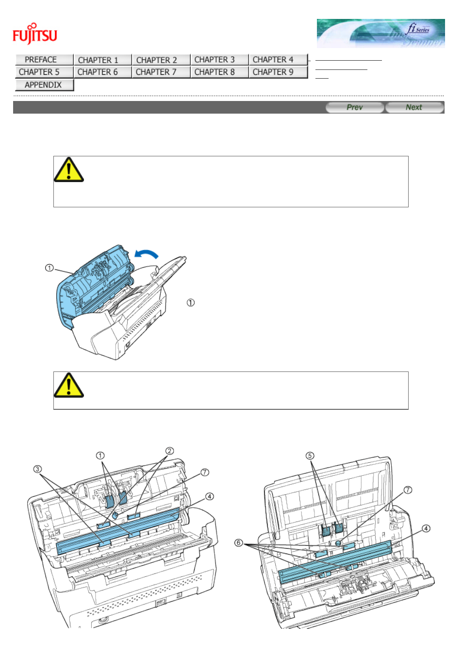 3 cleaning the adf | FUJITSU Image Scanner fi-6130 User Manual | Page 133 / 222