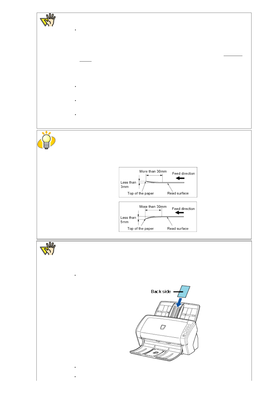 Attention, Hint | FUJITSU Image Scanner fi-6130 User Manual | Page 181 / 222