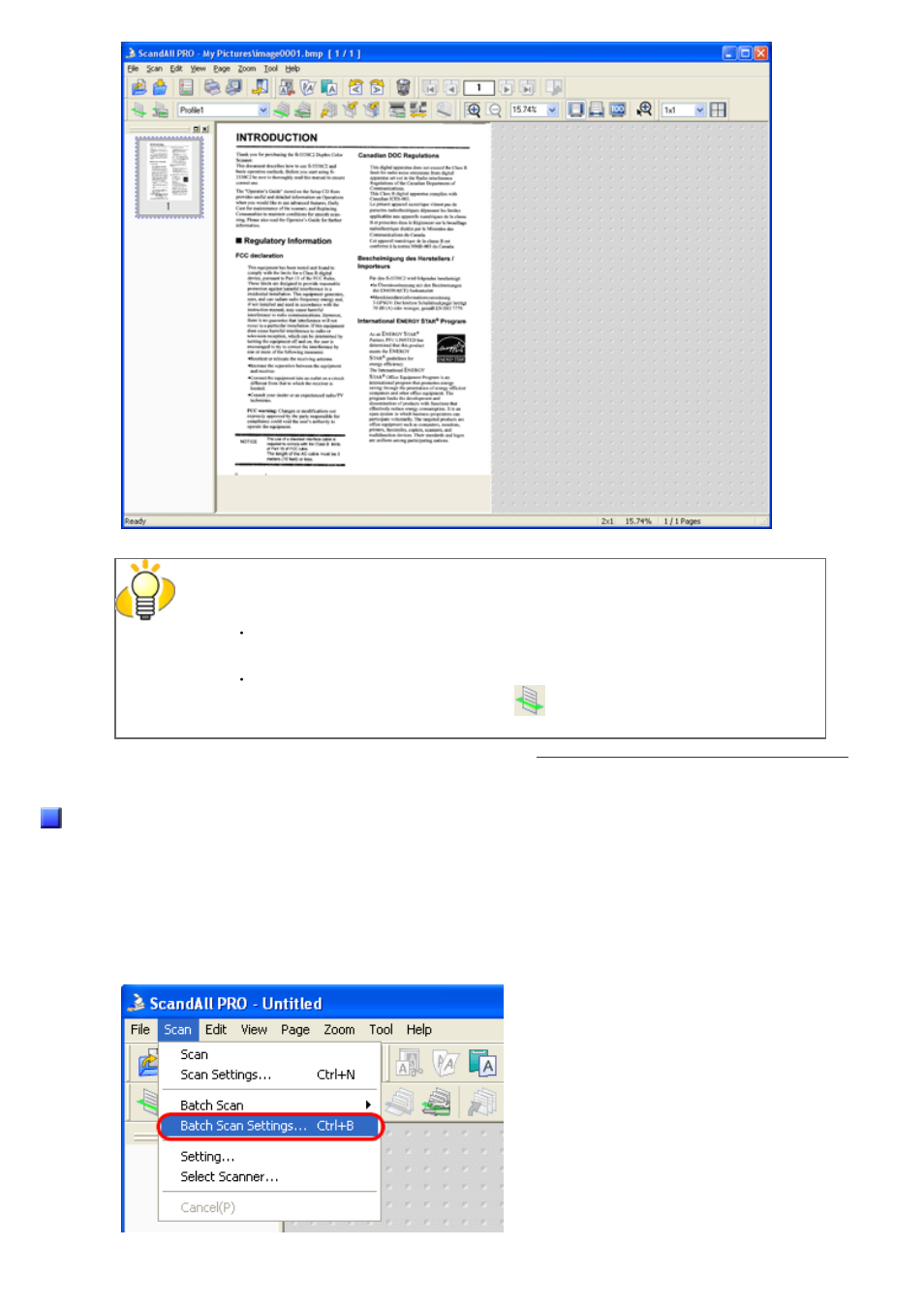 Batch scan | FUJITSU Image Scanner fi-6130 User Manual | Page 59 / 222