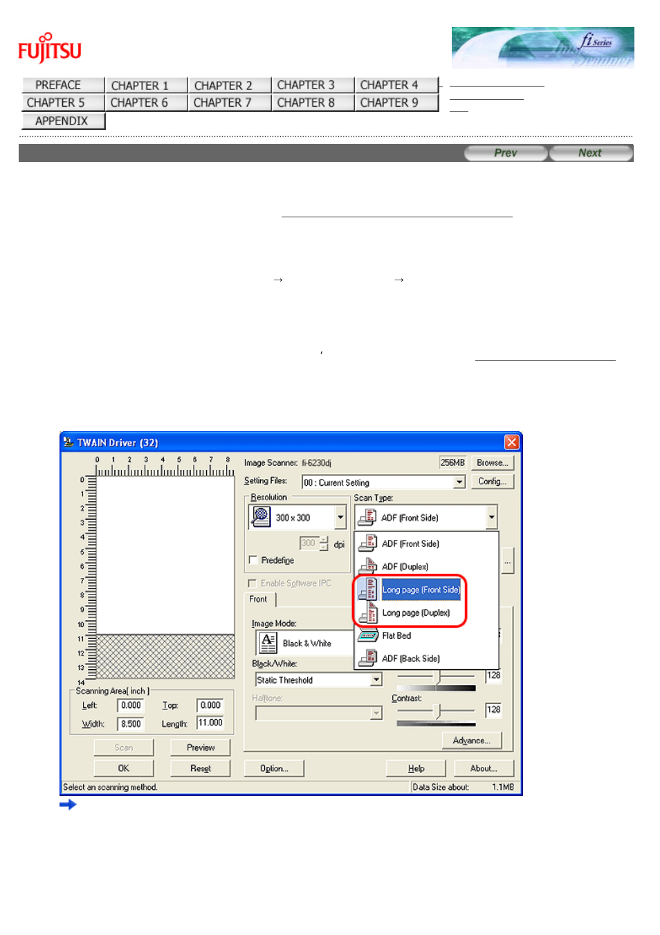 5 scanning documents longer than a4/letter size | FUJITSU Image Scanner fi-6130 User Manual | Page 74 / 222