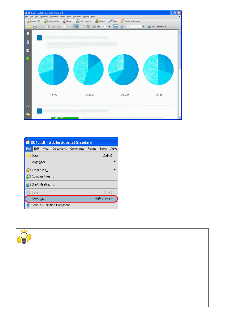 Hint" in step 7, Of the "from adobe acrobat" section | FUJITSU Image Scanner fi-6130 User Manual | Page 83 / 222