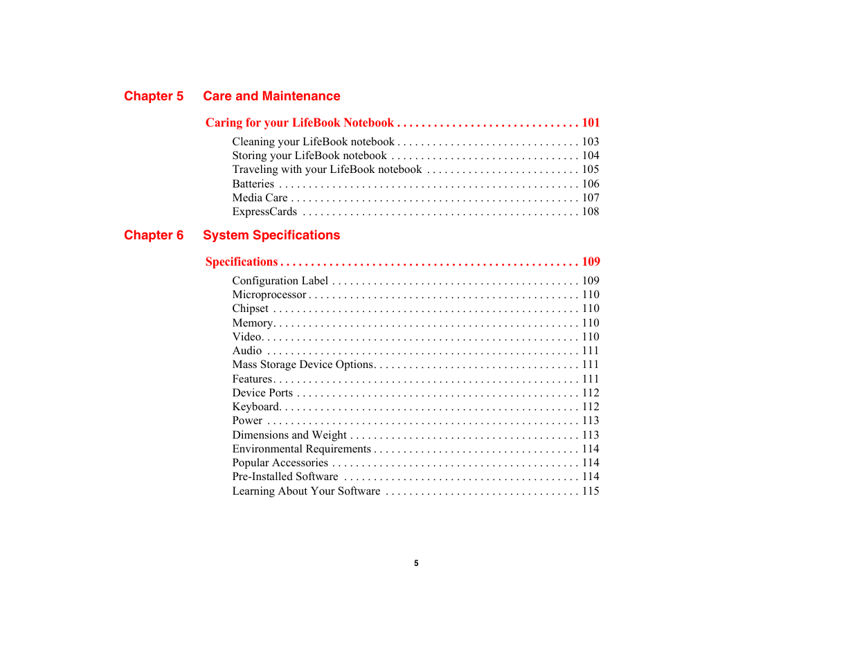 FUJITSU V700 User Manual | Page 10 / 161