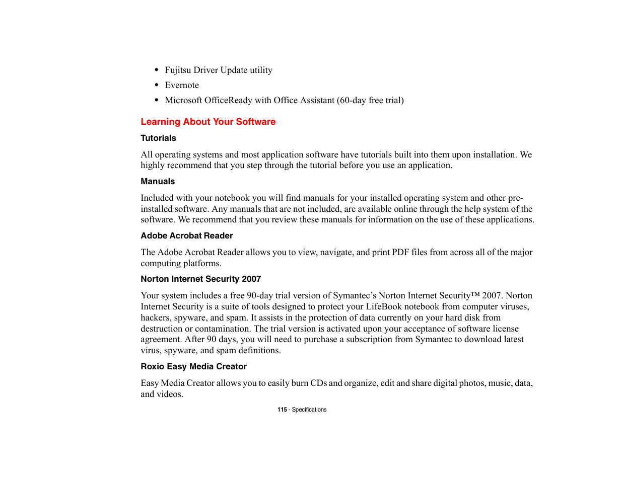 Learning about your software | FUJITSU V700 User Manual | Page 120 / 161