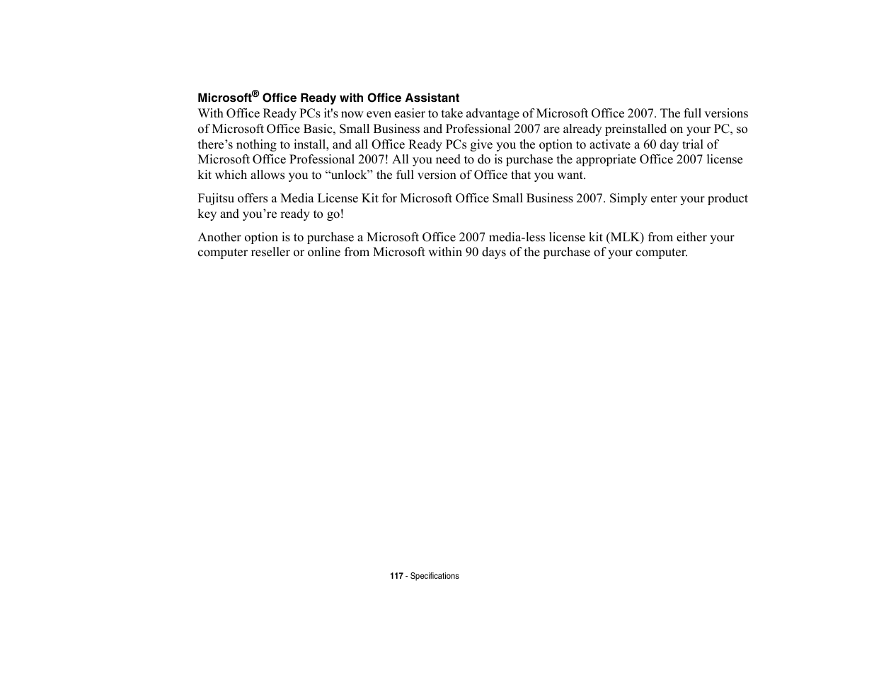 FUJITSU V700 User Manual | Page 122 / 161