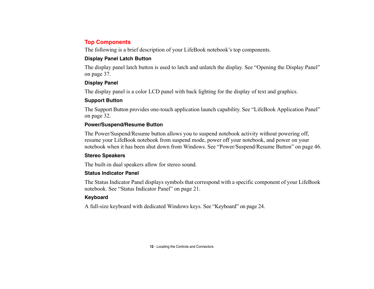 Top components | FUJITSU V700 User Manual | Page 17 / 161