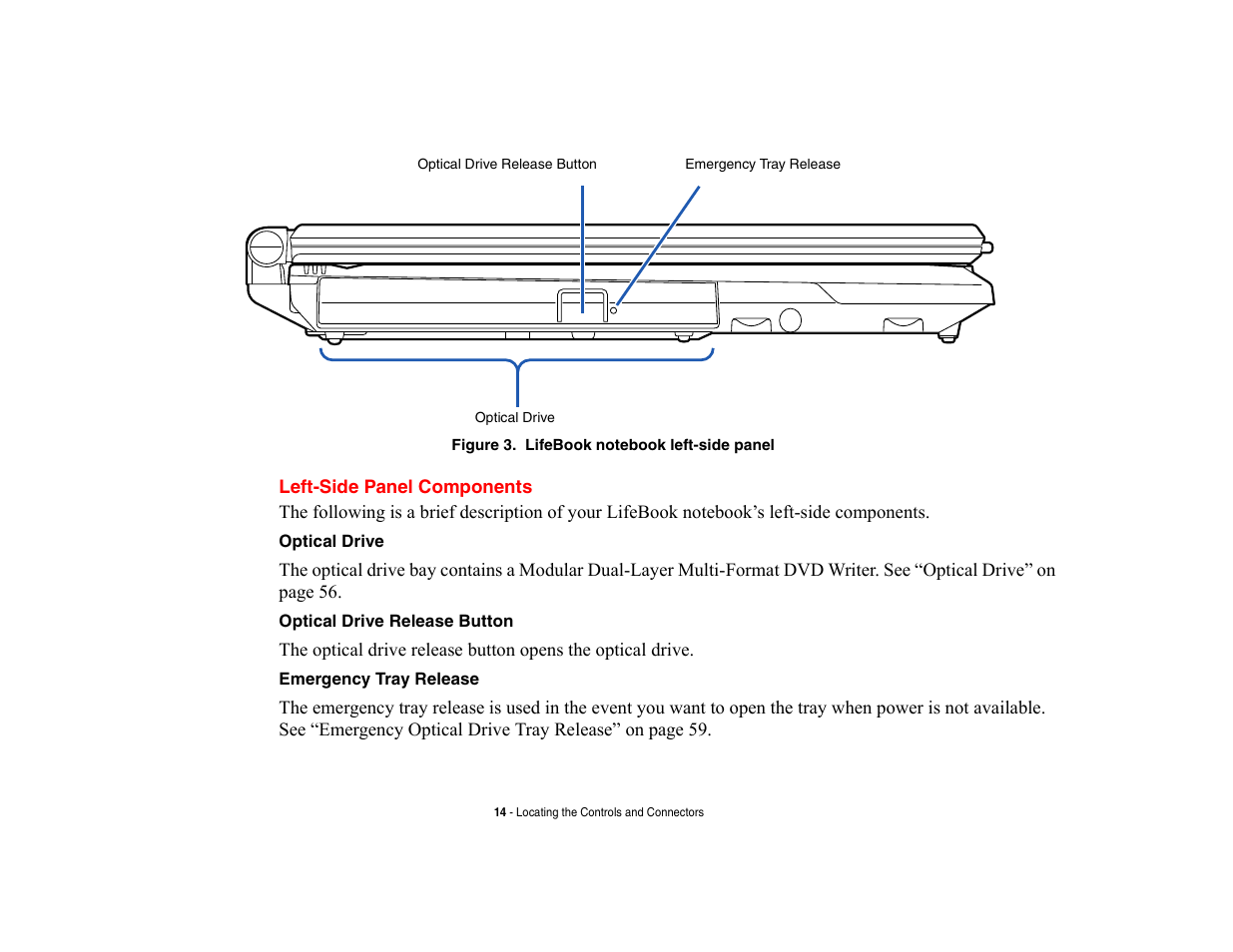 Left-side panel components | FUJITSU V700 User Manual | Page 19 / 161