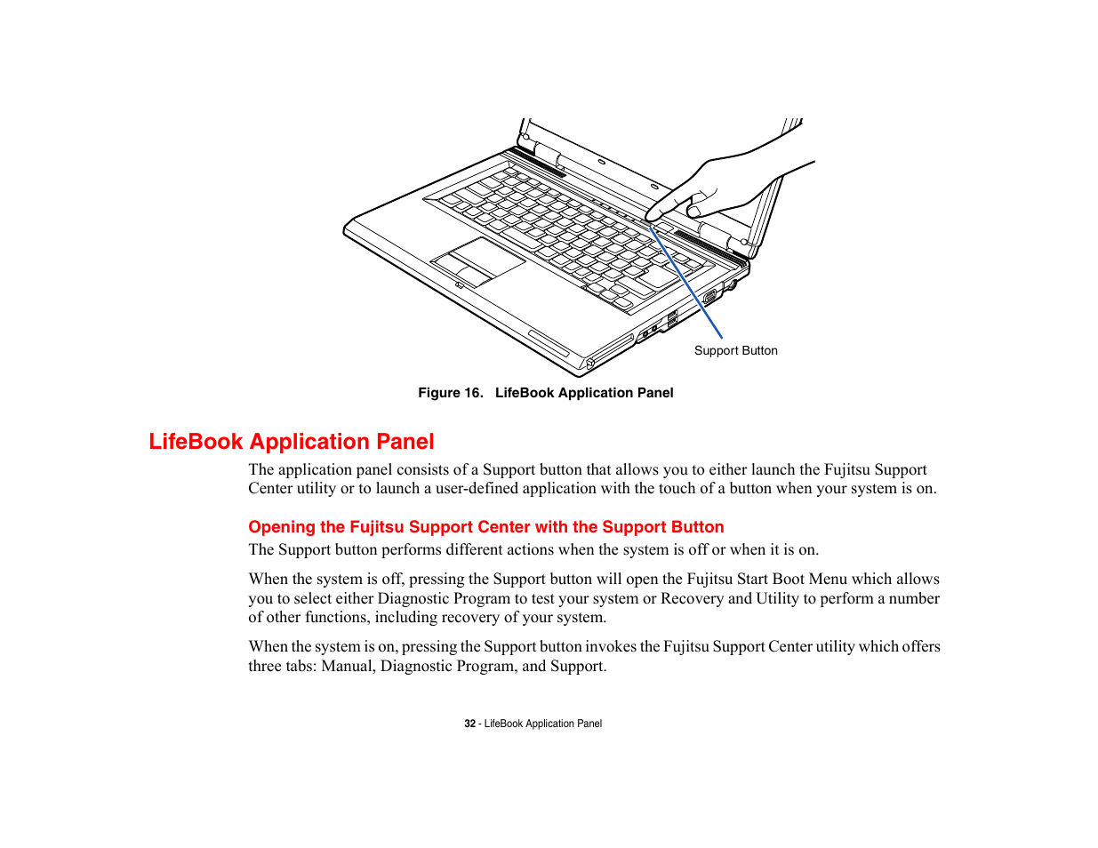 Lifebook application panel | FUJITSU V700 User Manual | Page 37 / 161