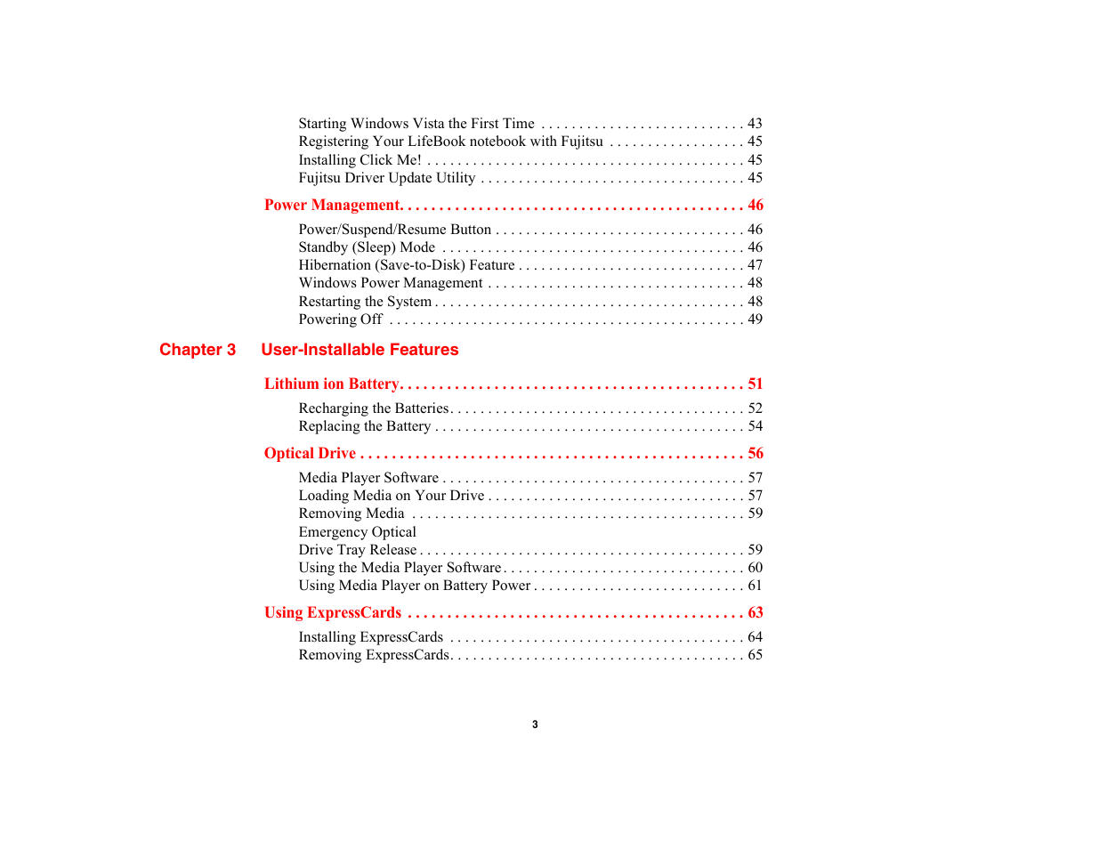 FUJITSU V700 User Manual | Page 8 / 161