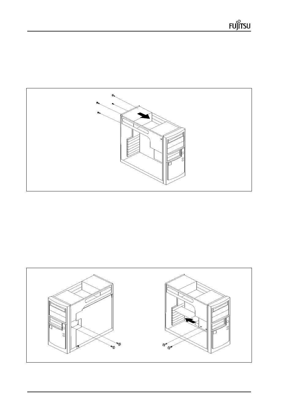 Removing the power supply unit, Removing and installing the hard disk drive | FUJITSU ErgoPro m664 User Manual | Page 16 / 98