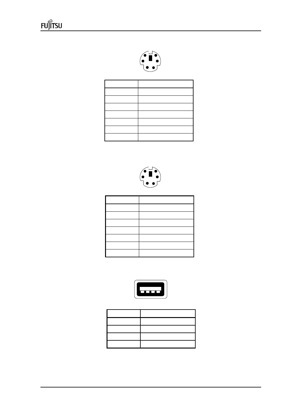 Mouse port, Keyboard connector, Universal serial bus (usb) connector | FUJITSU ErgoPro m664 User Manual | Page 71 / 98