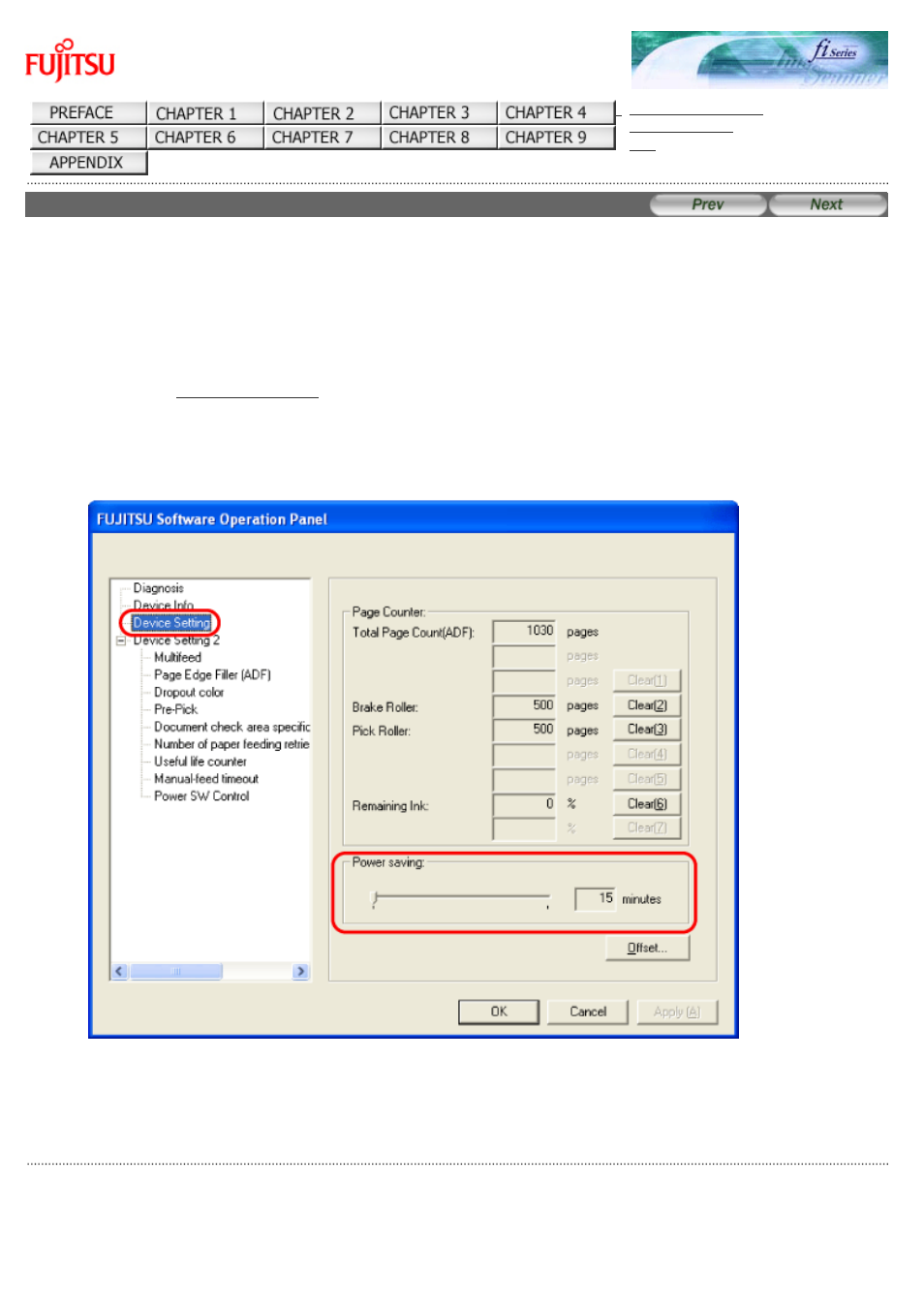 Power saving | FUJITSU fi-6130 User Manual | Page 184 / 211