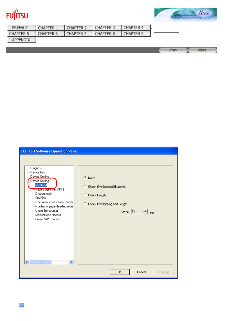 4 multifeed detection, Multifeed | FUJITSU fi-6130 User Manual | Page 187 / 211