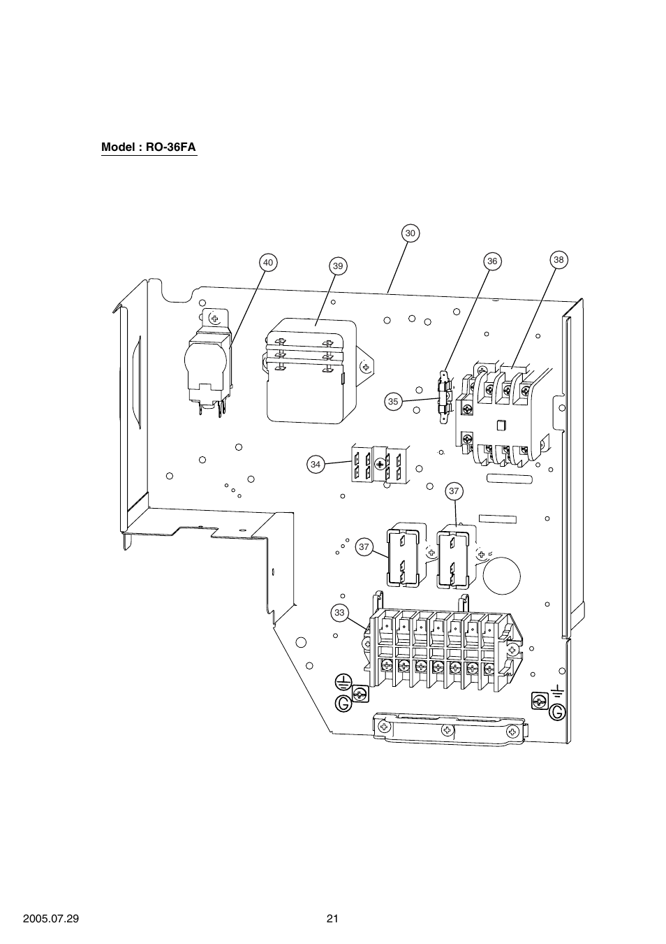 FUJITSU RY-36UA User Manual | Page 22 / 27