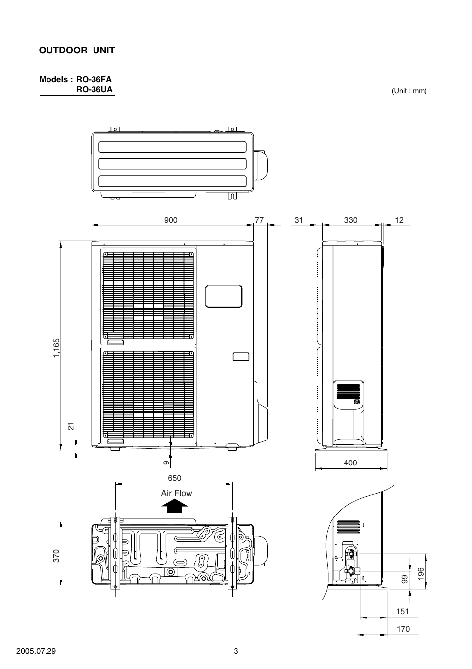 FUJITSU RY-36UA User Manual | Page 4 / 27