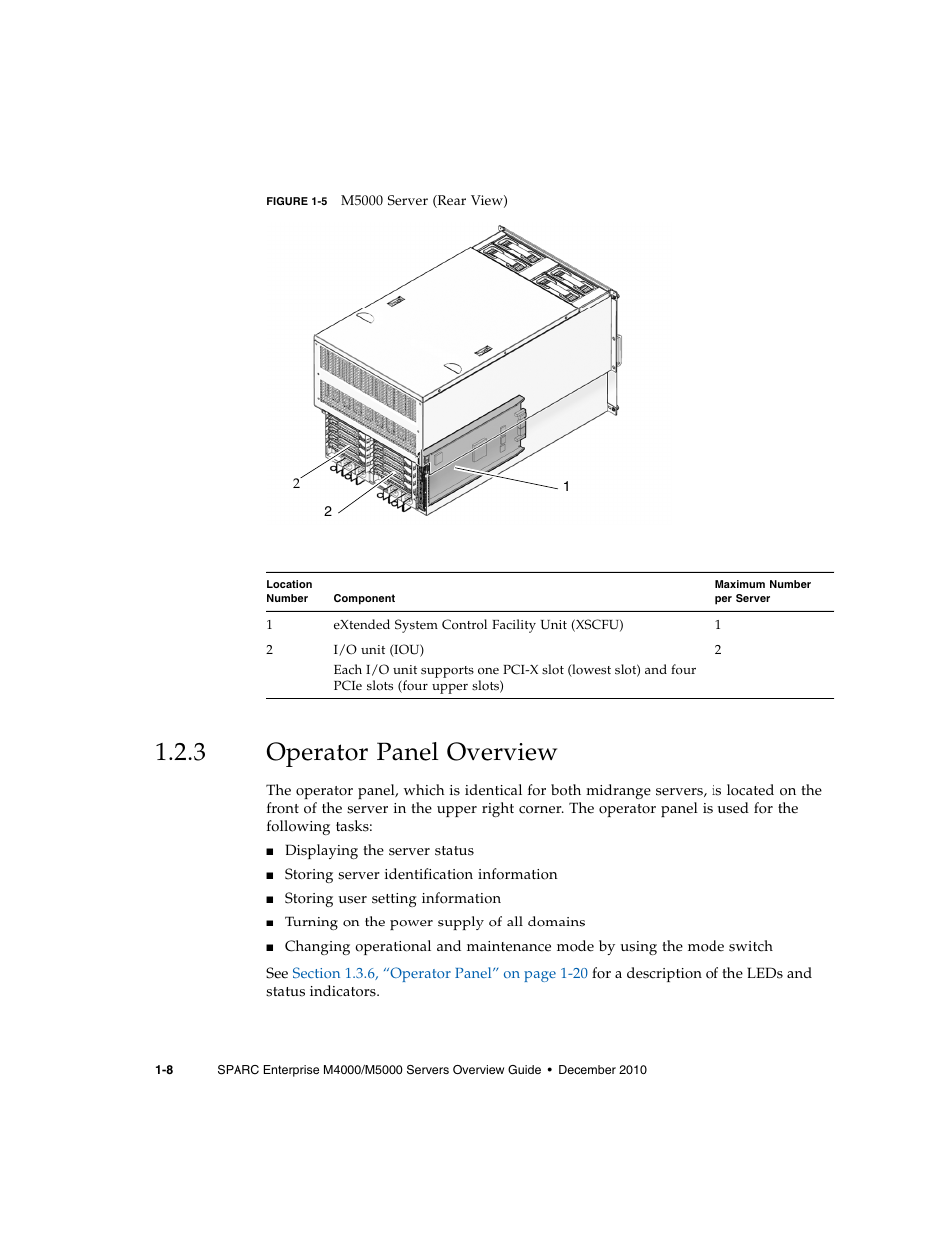3 operator panel overview, Operator panel overview | FUJITSU SPARC Enterprise Server M5000 User Manual | Page 20 / 62