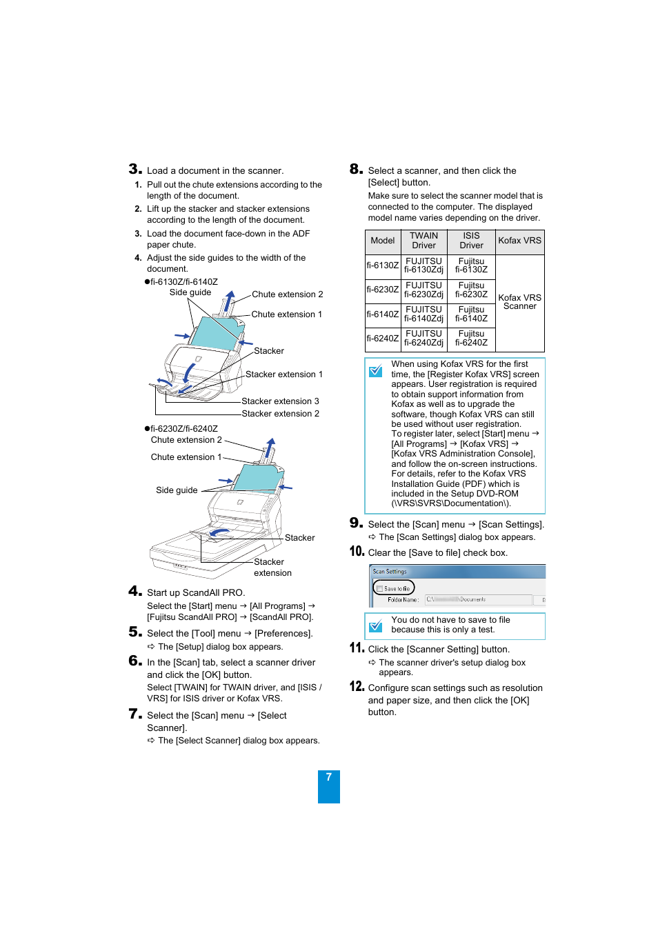 FUJITSU Image Scanner fi-6230Z User Manual | Page 7 / 8