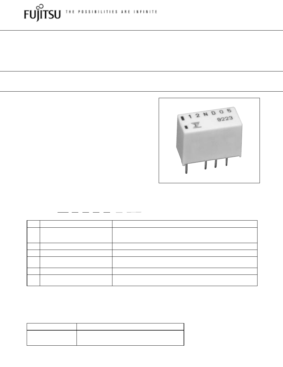 FUJITSU FBR12 User Manual | 6 pages