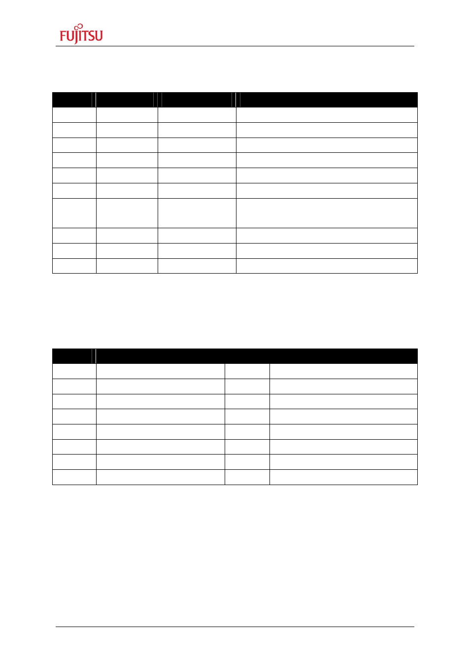 5 i2c header (x1) pinout (ada-16fx-tsc-lcd), 6 lcd header (x5) pinout (ada-16fx-tsc-lcd), 7 further connection options | I2c header (x1) pinout (ada-16fx-tsc-lcd), Lcd header (x5) pinout (ada-16fx-tsc-lcd), Further connection options | FUJITSU SK-TSC-1125S User Manual | Page 12 / 19