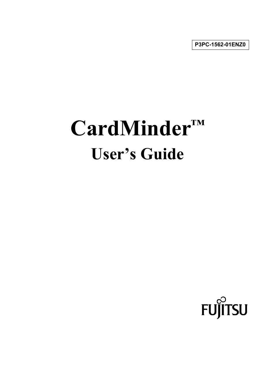 FUJITSU CardMinder P3PC-1562-01ENZ0 User Manual | 85 pages