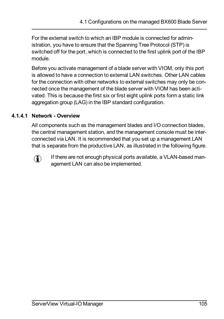 1 network - overview | FUJITSU ServerView Virtual-IO Manager V3.1 User Manual | Page 105 / 362