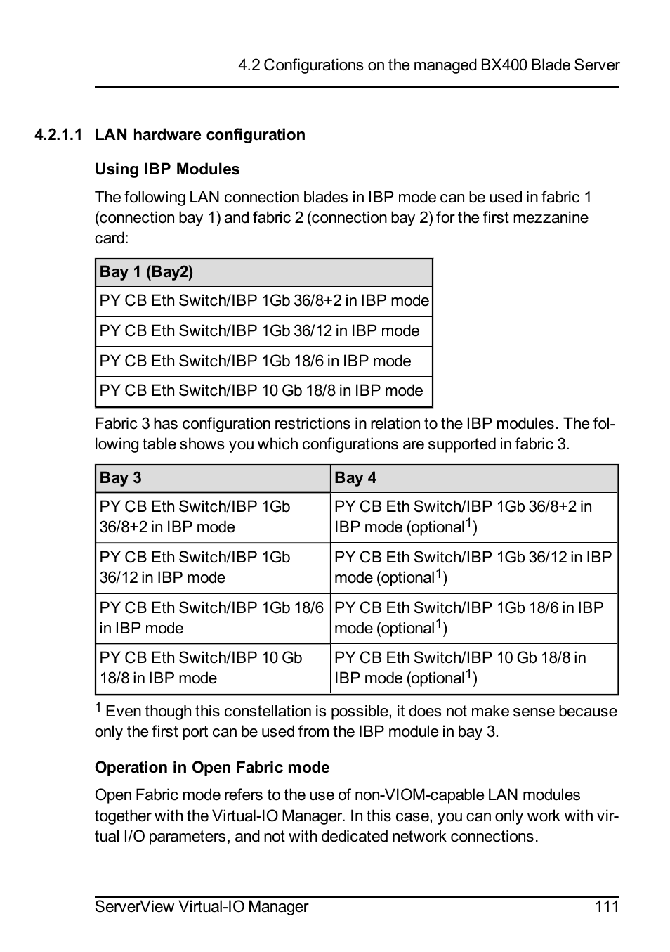 1 lan hardware configuration | FUJITSU ServerView Virtual-IO Manager V3.1 User Manual | Page 111 / 362