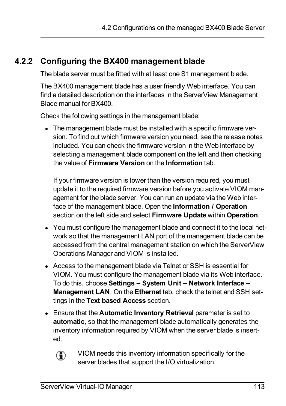 2 configuring the bx400 management blade | FUJITSU ServerView Virtual-IO Manager V3.1 User Manual | Page 113 / 362