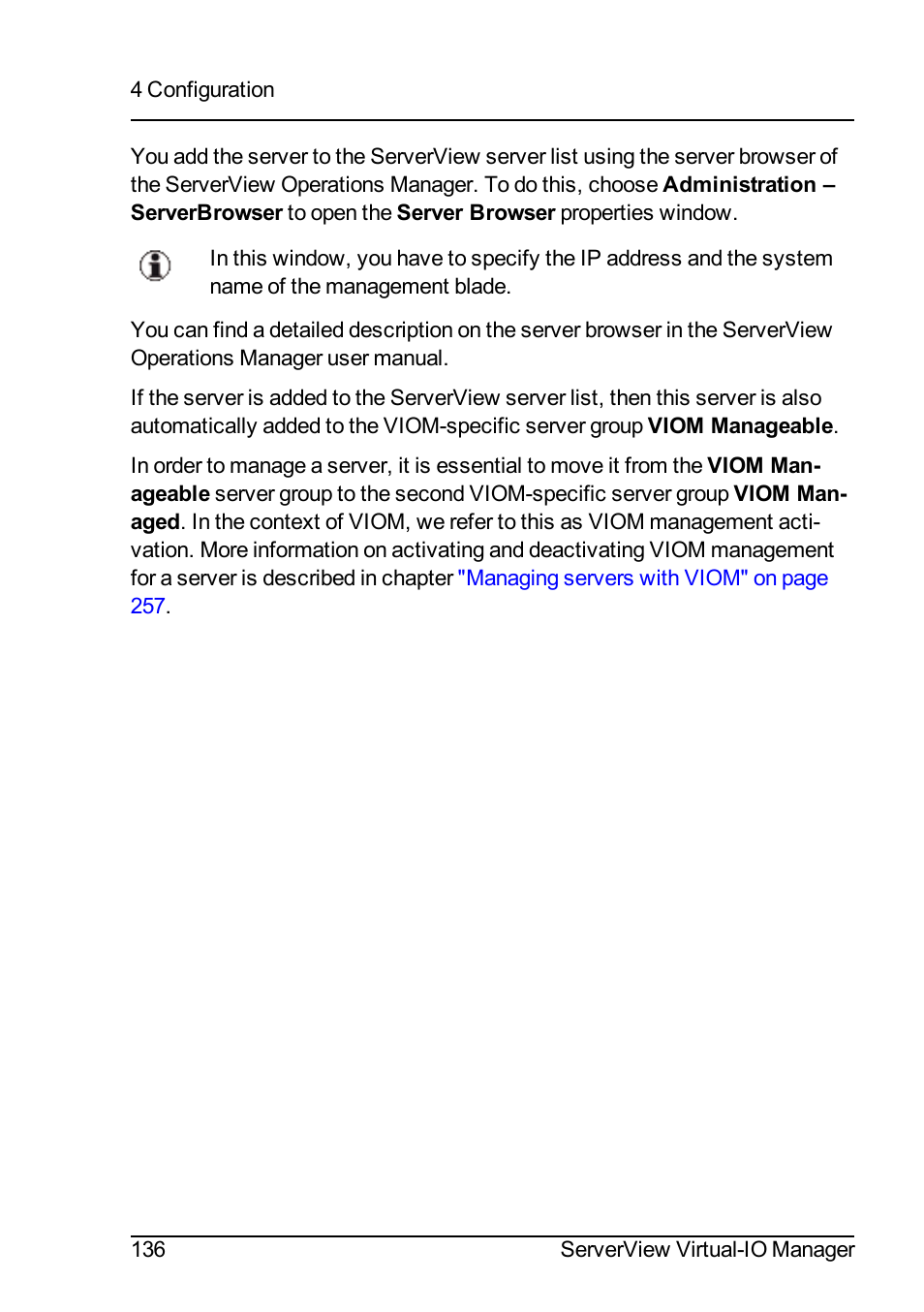 FUJITSU ServerView Virtual-IO Manager V3.1 User Manual | Page 136 / 362