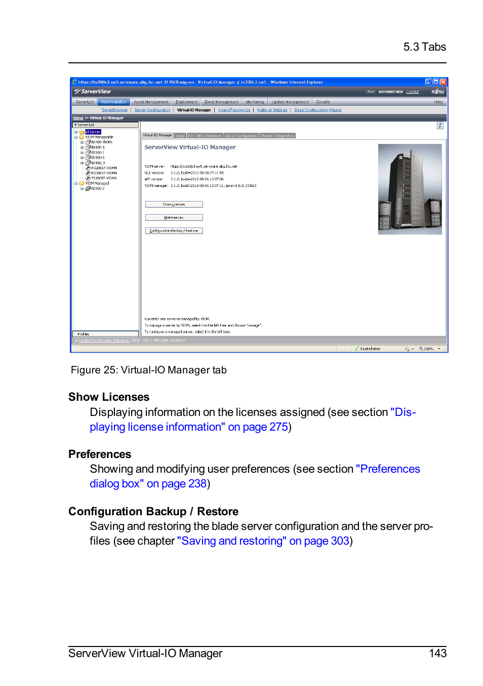 FUJITSU ServerView Virtual-IO Manager V3.1 User Manual | Page 143 / 362