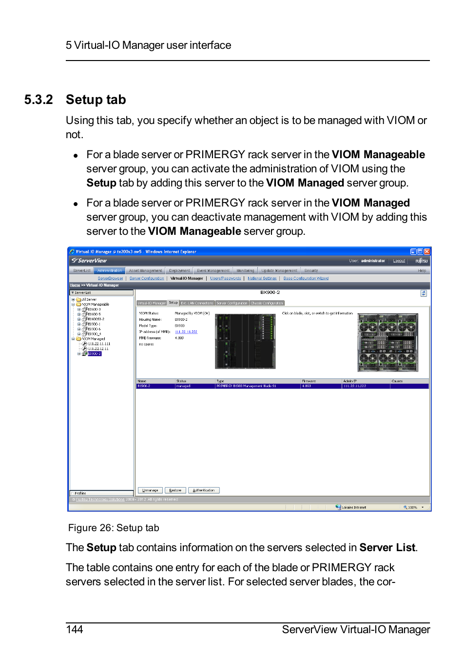 2 setup tab | FUJITSU ServerView Virtual-IO Manager V3.1 User Manual | Page 144 / 362