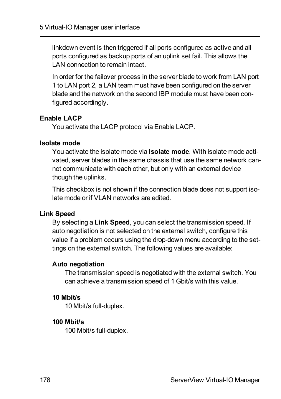 FUJITSU ServerView Virtual-IO Manager V3.1 User Manual | Page 178 / 362