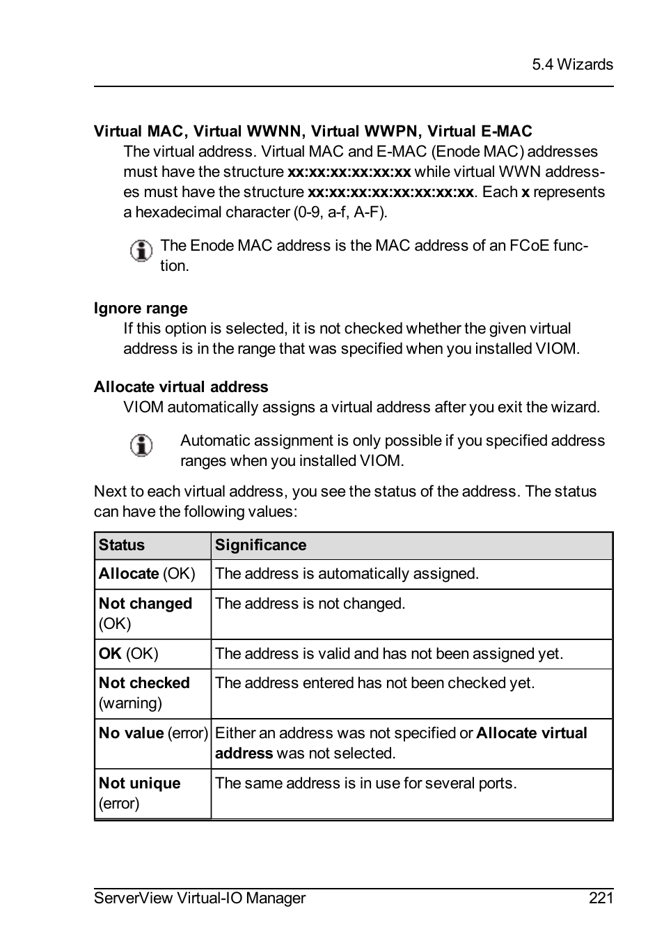 FUJITSU ServerView Virtual-IO Manager V3.1 User Manual | Page 221 / 362