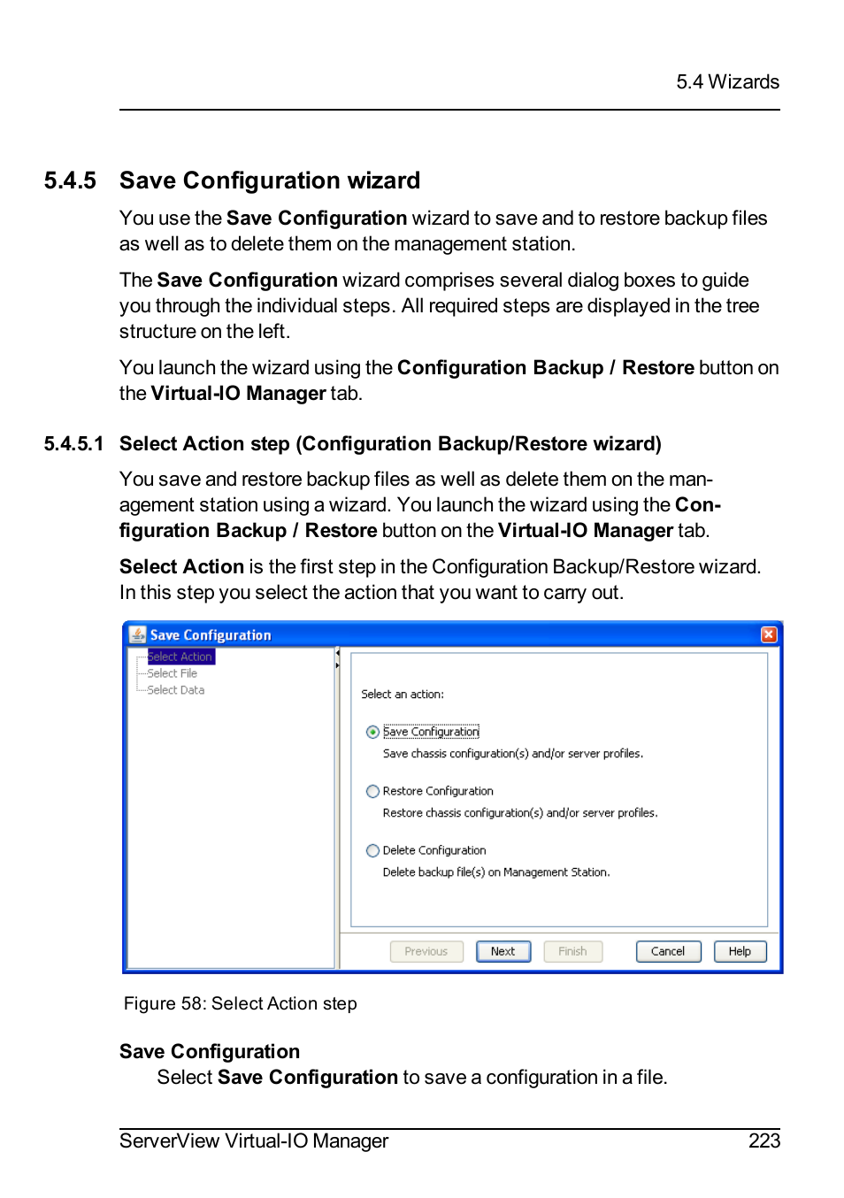 5 save configuration wizard | FUJITSU ServerView Virtual-IO Manager V3.1 User Manual | Page 223 / 362