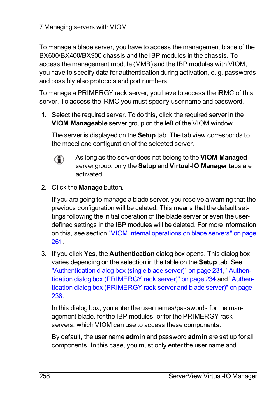 FUJITSU ServerView Virtual-IO Manager V3.1 User Manual | Page 258 / 362