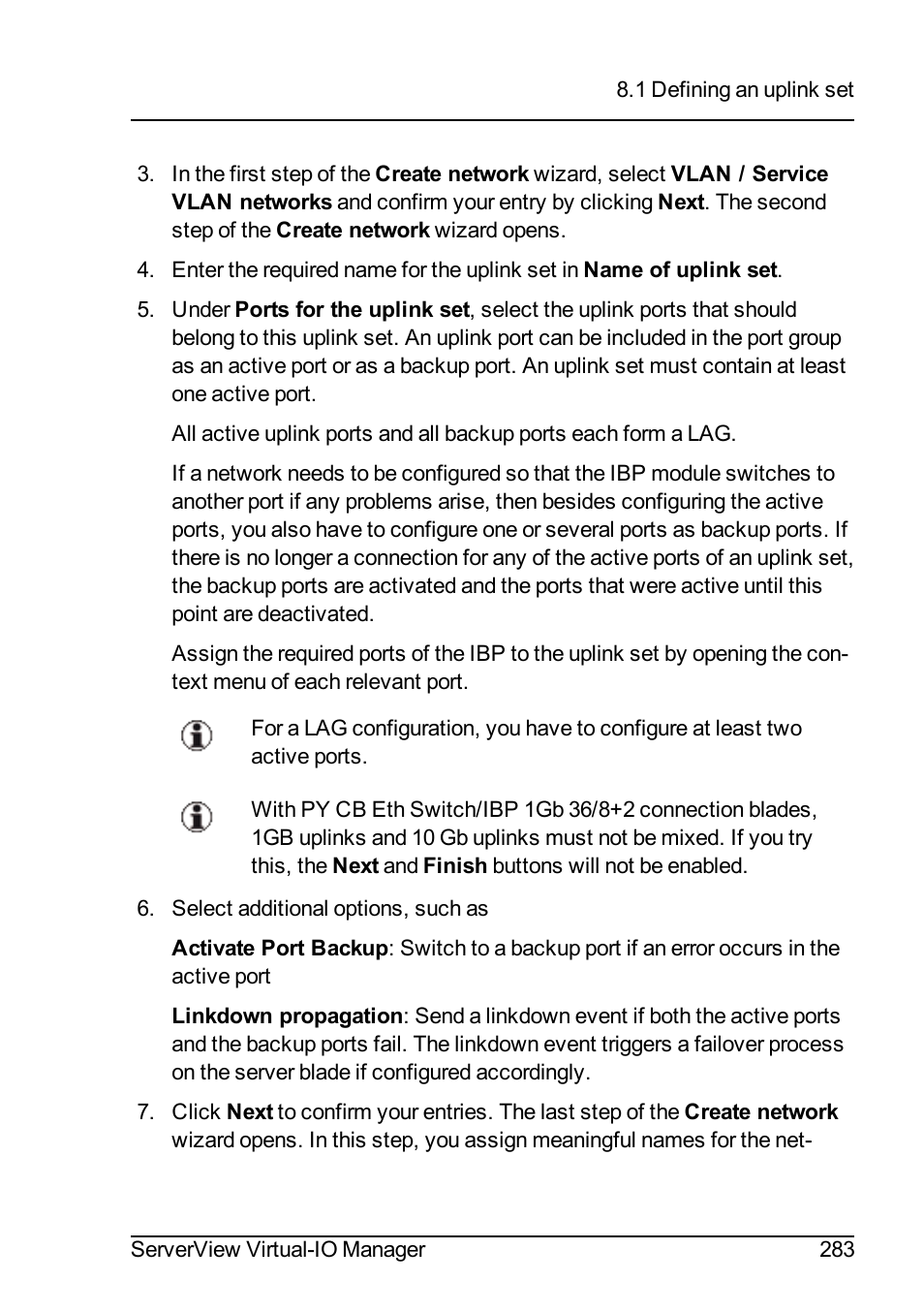 FUJITSU ServerView Virtual-IO Manager V3.1 User Manual | Page 283 / 362