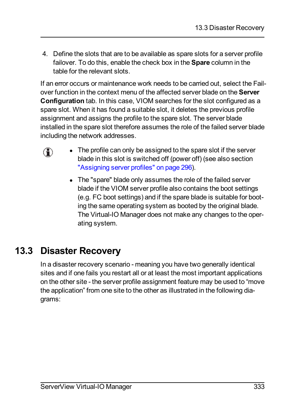 3 disaster recovery | FUJITSU ServerView Virtual-IO Manager V3.1 User Manual | Page 333 / 362