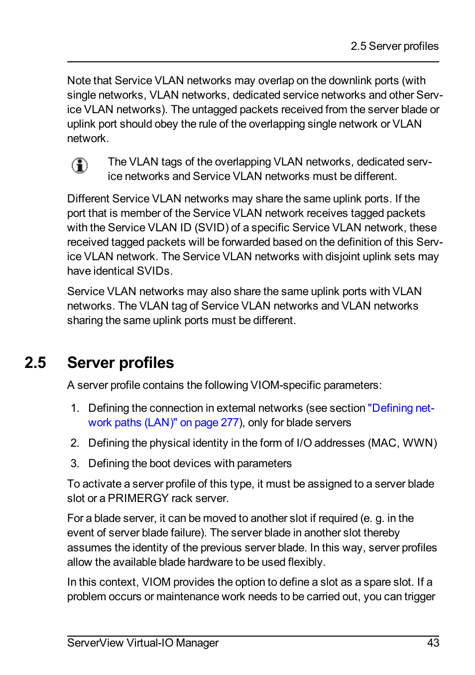 5 server profiles | FUJITSU ServerView Virtual-IO Manager V3.1 User Manual | Page 43 / 362