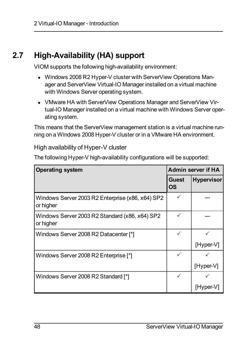 7 high-availability (ha) support | FUJITSU ServerView Virtual-IO Manager V3.1 User Manual | Page 48 / 362