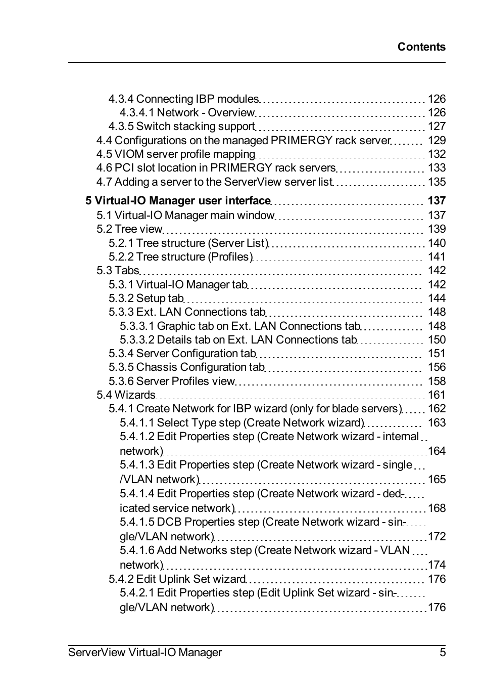 FUJITSU ServerView Virtual-IO Manager V3.1 User Manual | Page 5 / 362