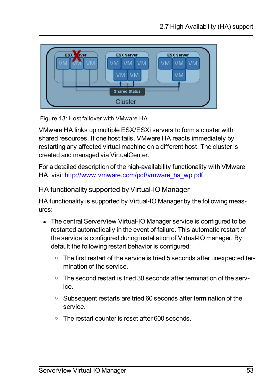 Ha functionality supported by virtual-io manager | FUJITSU ServerView Virtual-IO Manager V3.1 User Manual | Page 53 / 362
